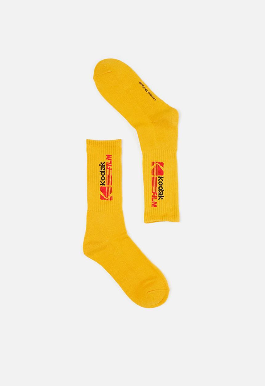 Factorie - License retro rib socks - yellow