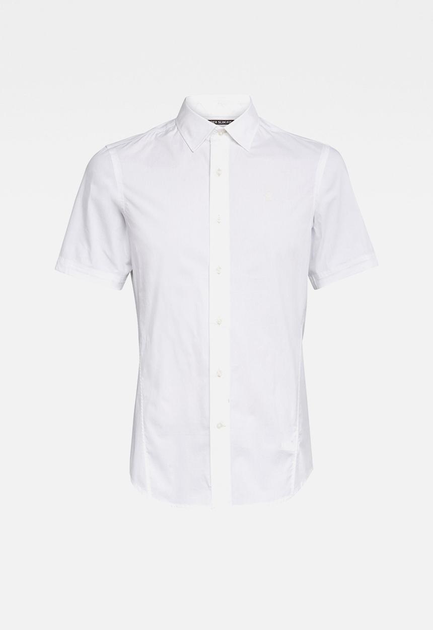G-STAR - Dressed super slim s\s shirt - white