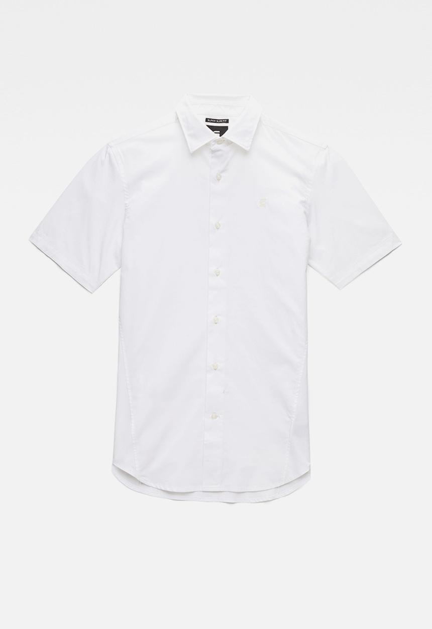 G-STAR - Dressed super slim s\s shirt - white