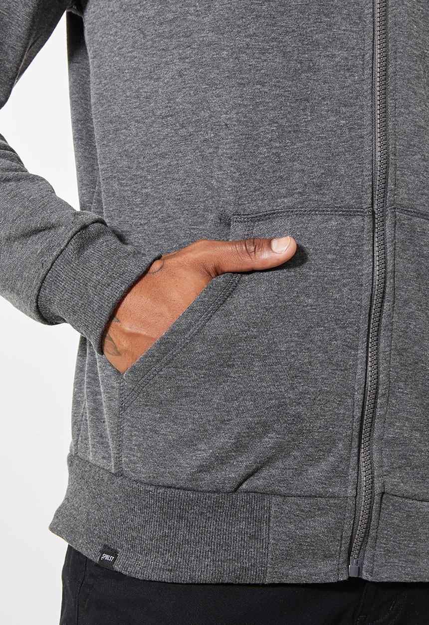 Superbalist - Noel zip through hoodie - grey