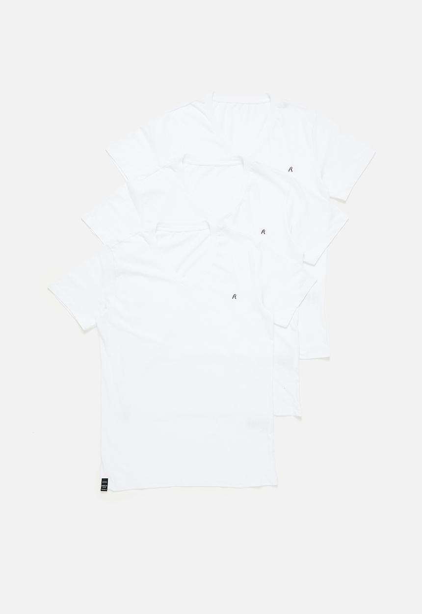 Replay - Replay 3 pack T-shirt V-neck - white