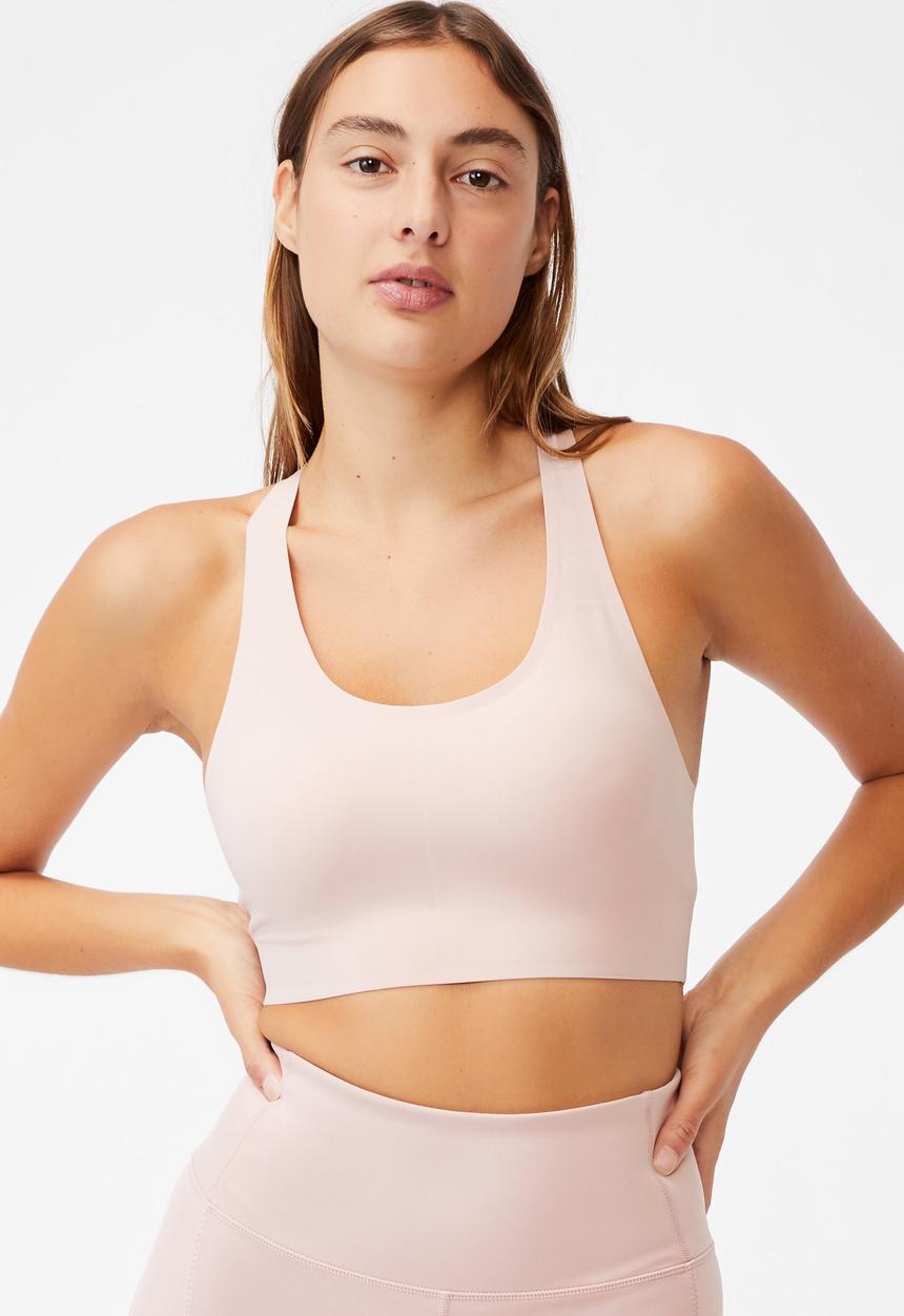 Cotton On - All day comfort crop - almond pink