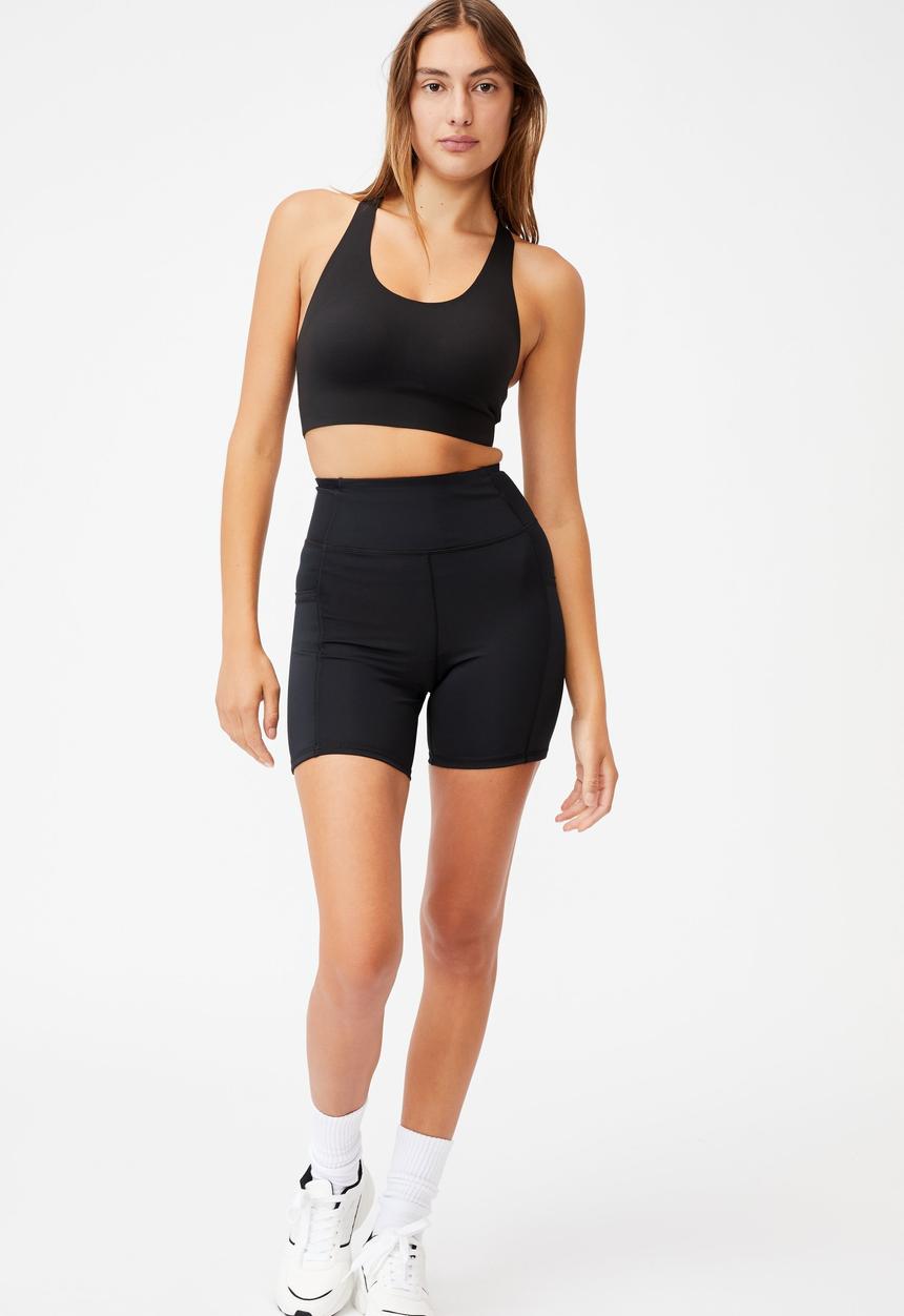 Cotton On - All day comfort crop - black