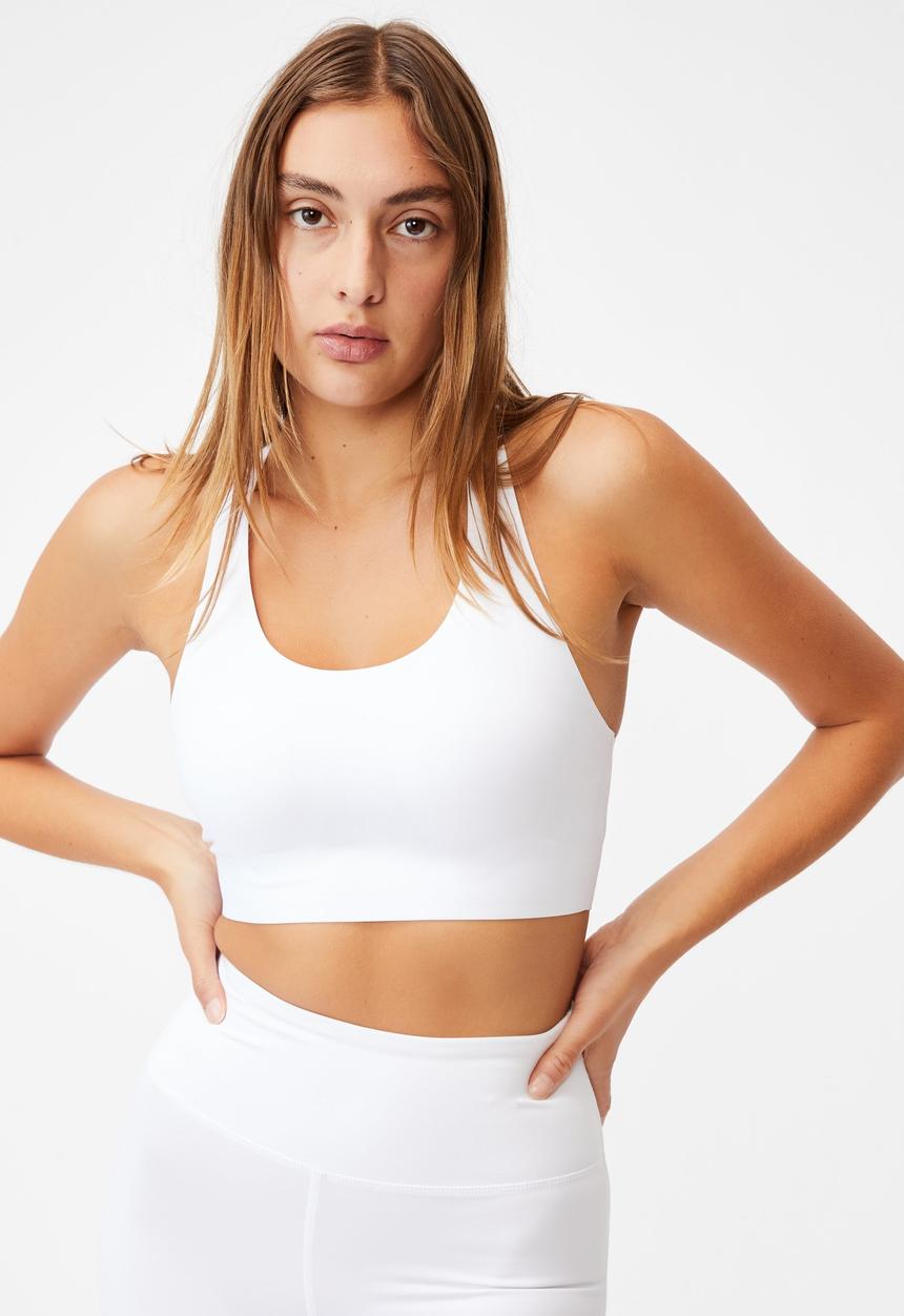 Cotton On - All day comfort crop - white