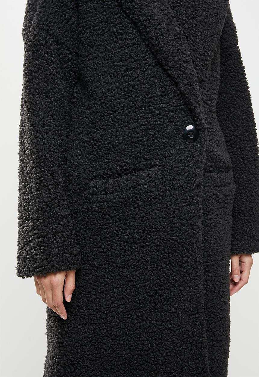 Me&B - The teddy coat - black 