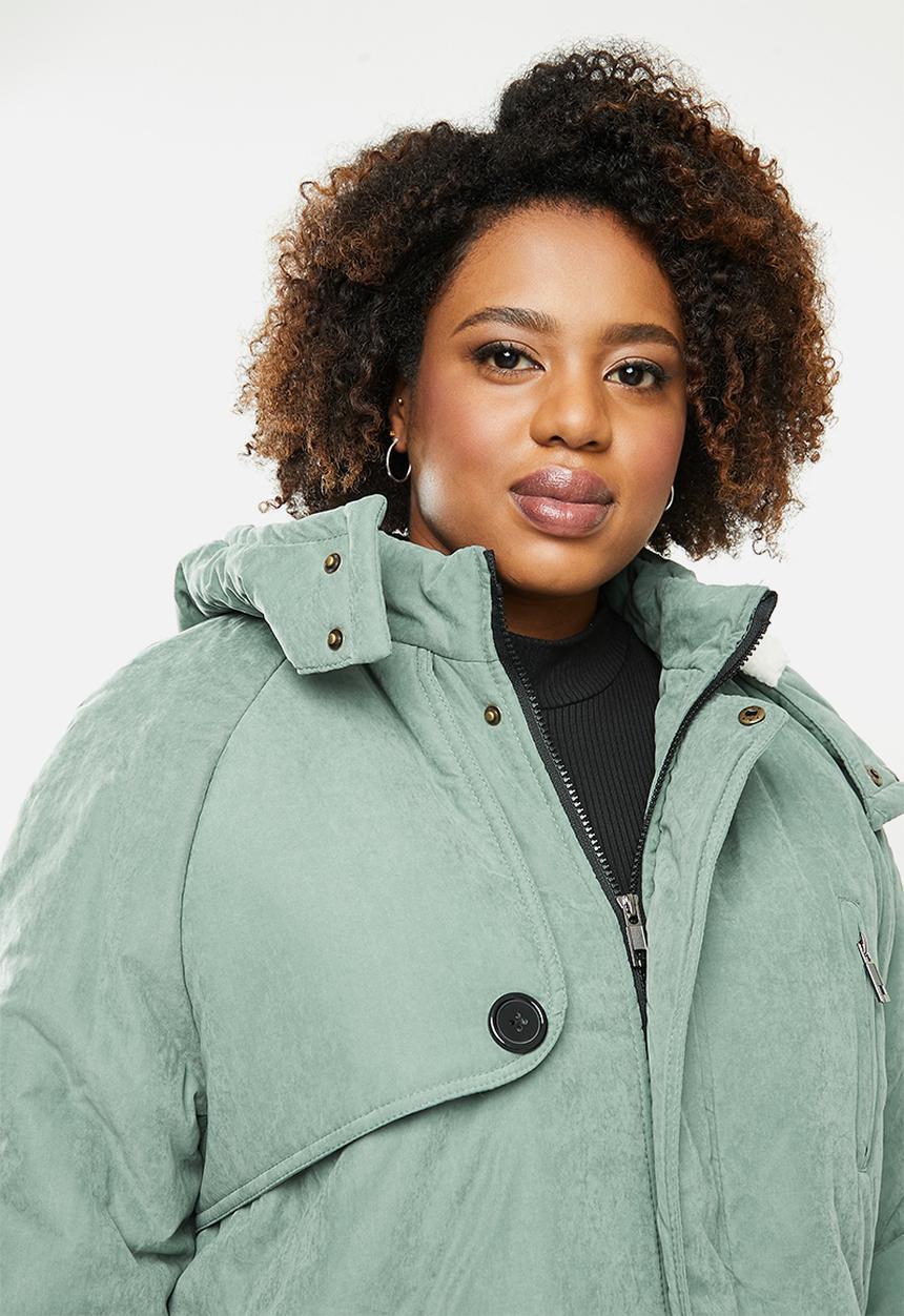 STYLE REPUBLIC PLUS - Hooded parka - sage
