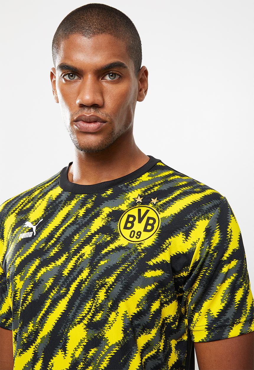 PUMA - BVB iconic MCS graphic tee - black & yellow 