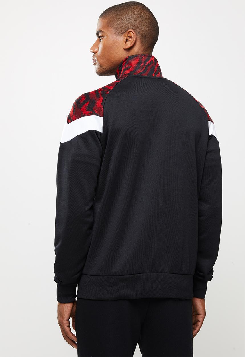 PUMA - ACM iconic MCS graphic track jacket - red & black