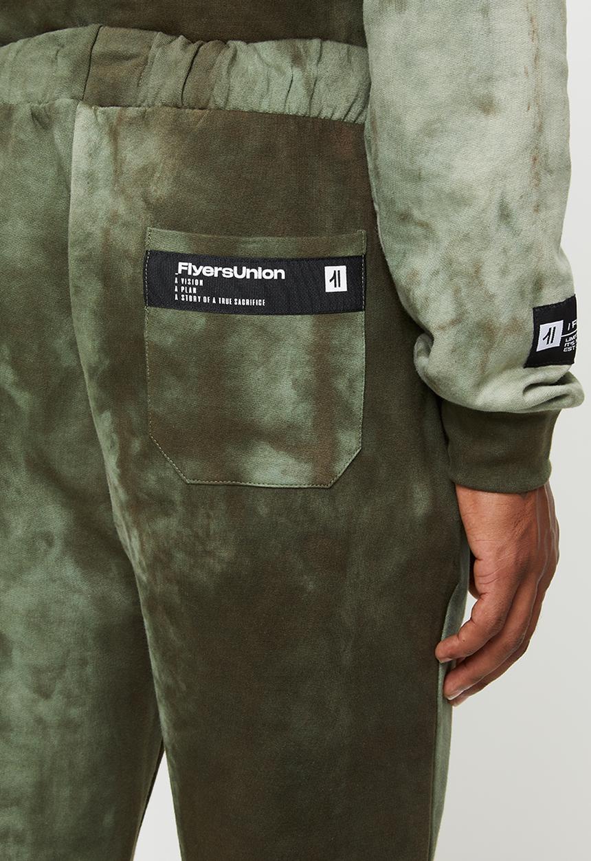 Flyersunion - Spectra-dye fleece jogger - olive