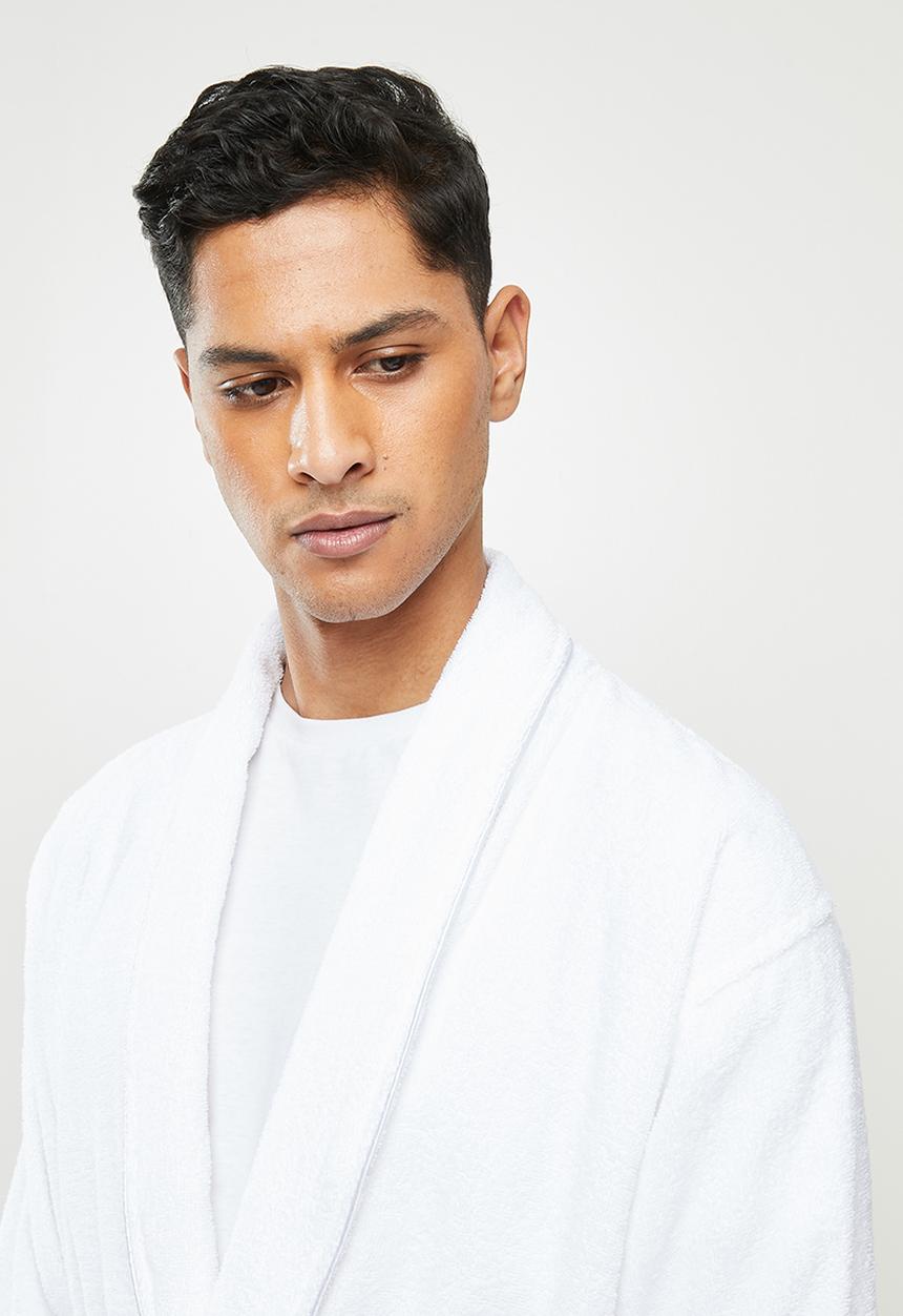 STYLE REPUBLIC - Towelling robe - white