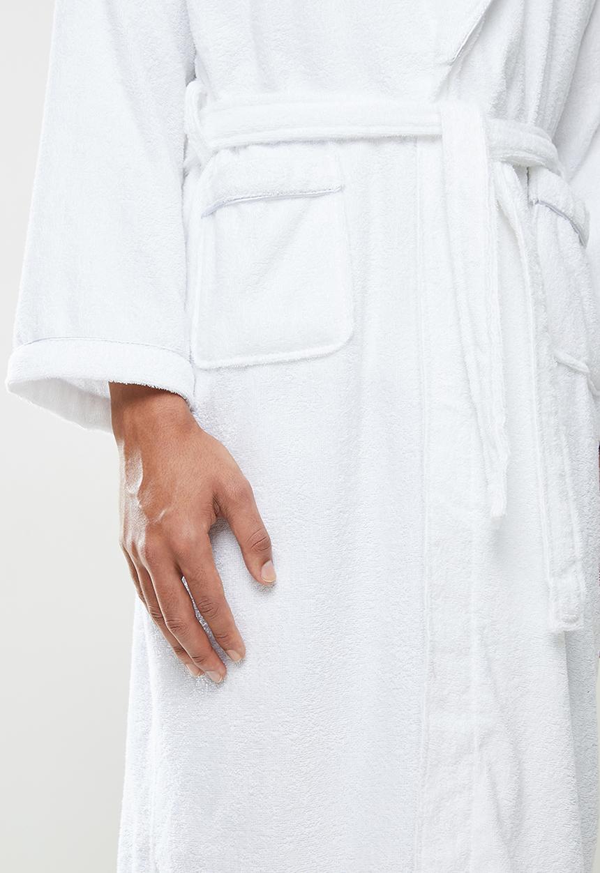 STYLE REPUBLIC - Towelling robe - white