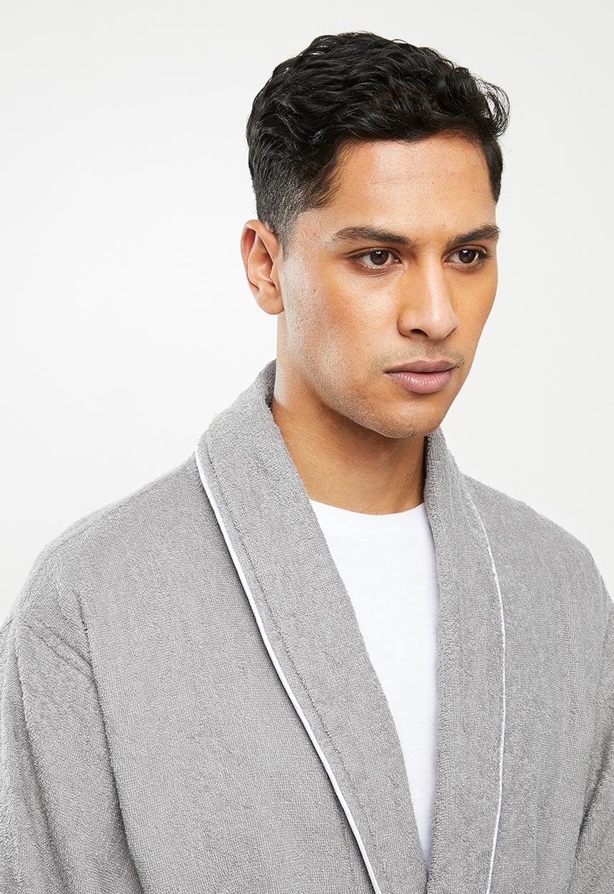 STYLE REPUBLIC - Towelling robe - grey