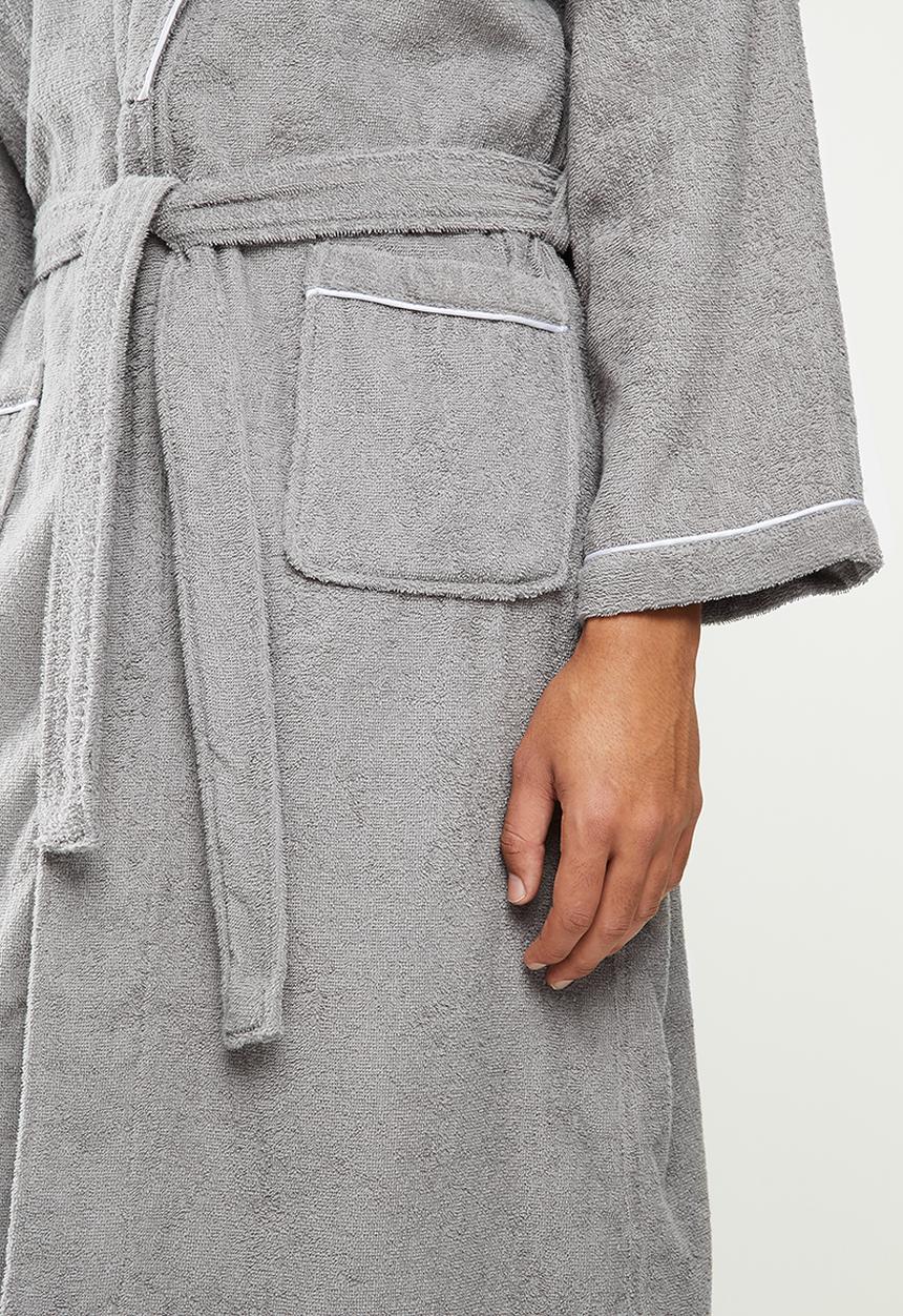 STYLE REPUBLIC - Towelling robe - grey
