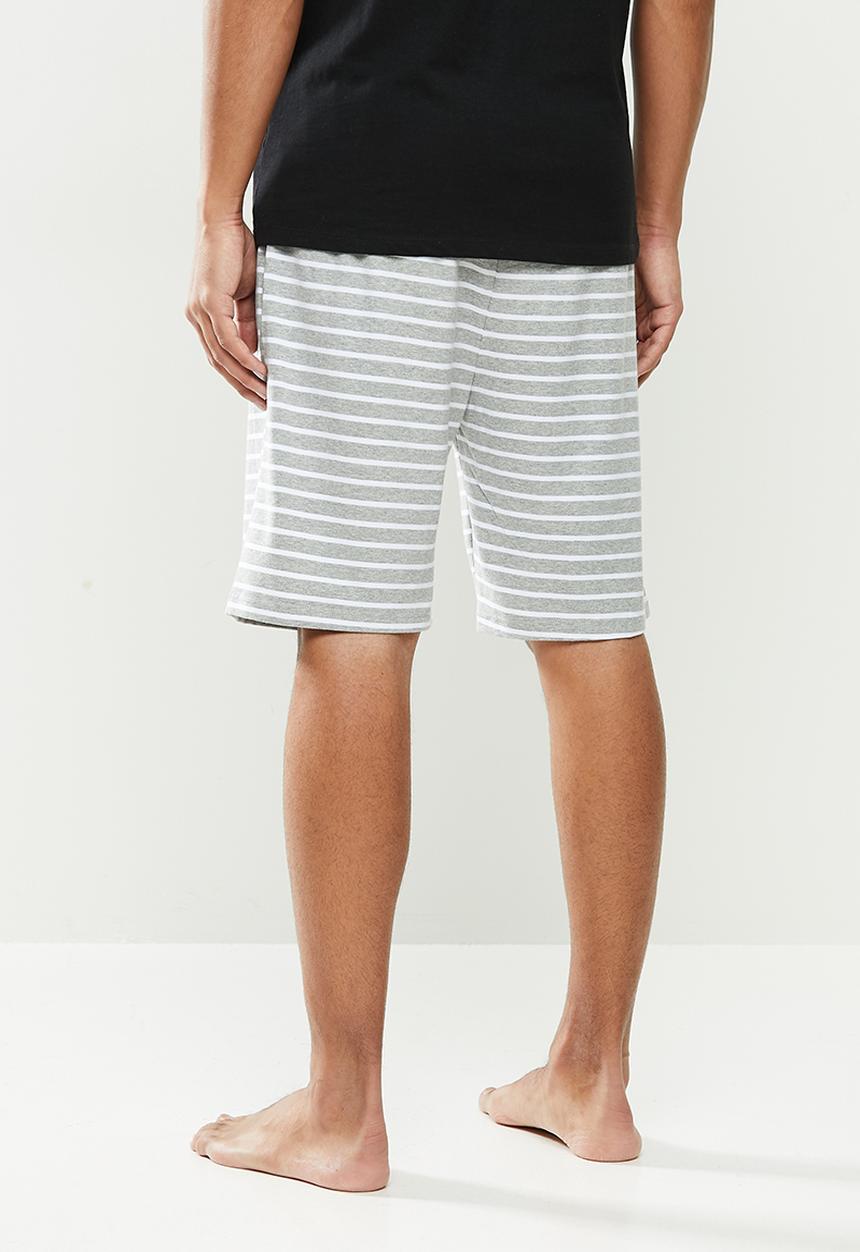 STYLE REPUBLIC - Stripe sleepshort - light grey