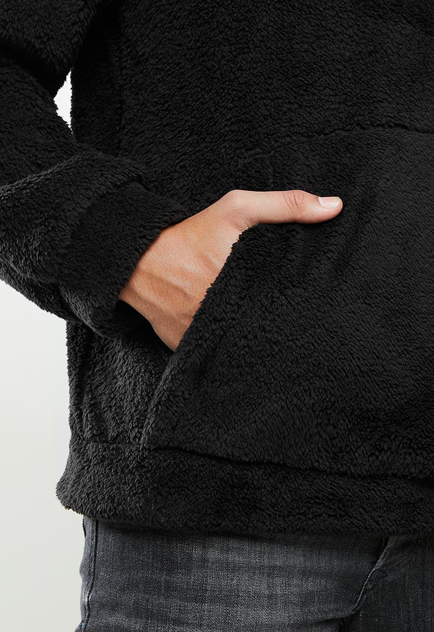 STYLE REPUBLIC - Sherpa hoodie - black