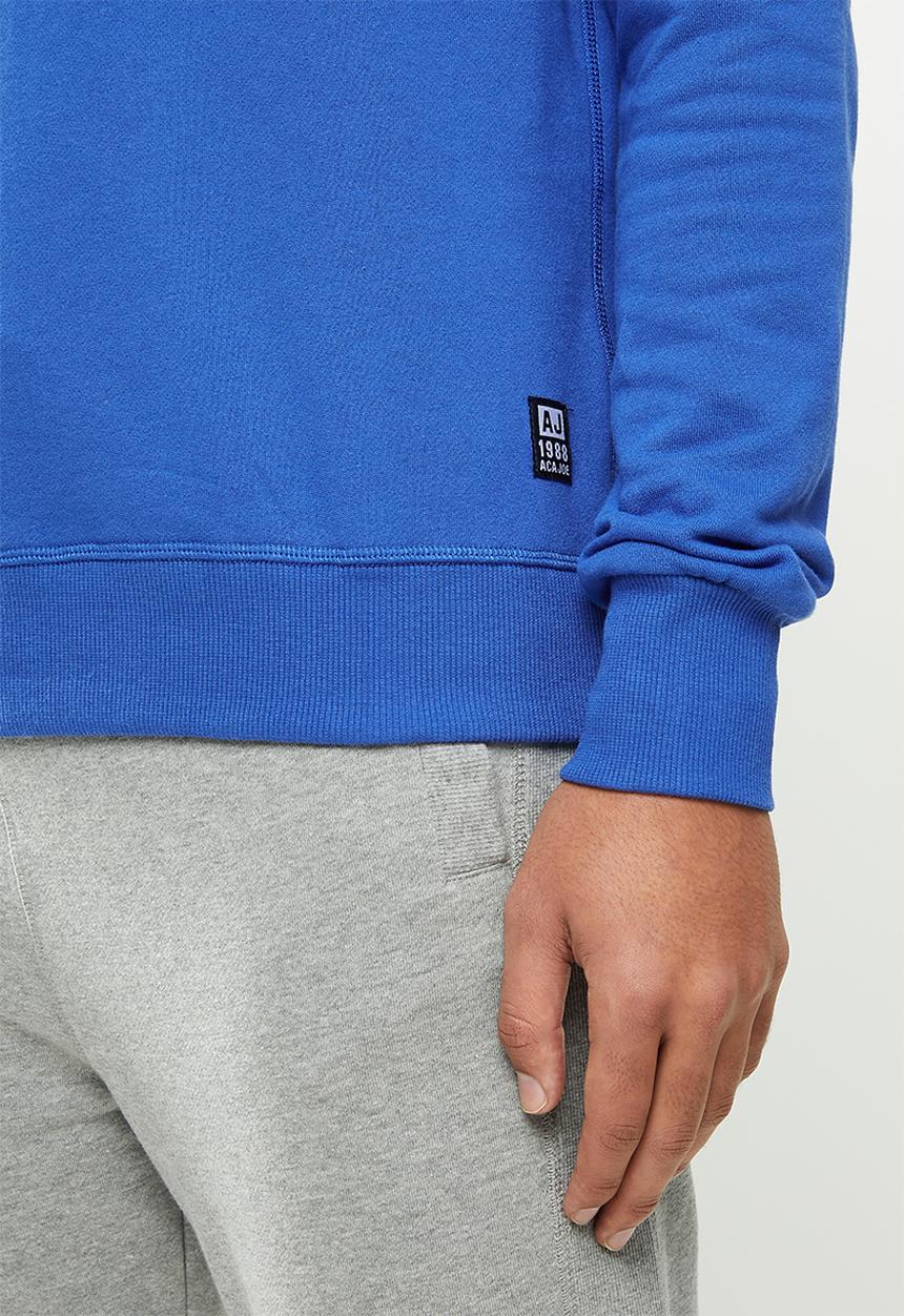 Aca Joe - Aca Joe fleece crew neck pullover - blue