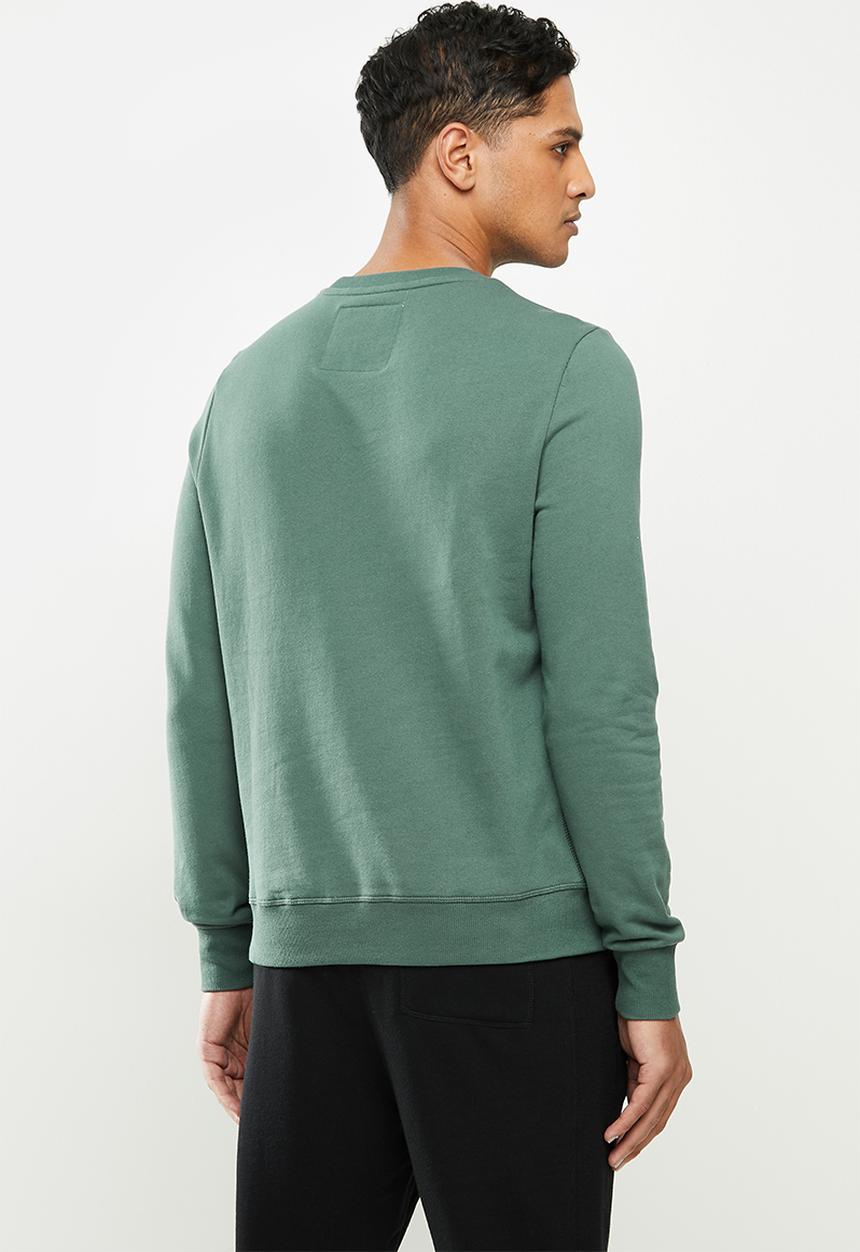Aca Joe - Aca Joe fleece crew neck pullover - olive
