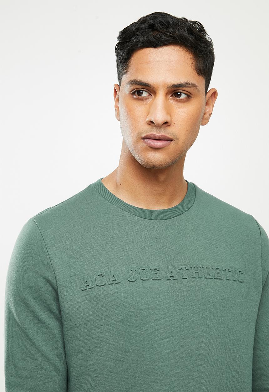 Aca Joe - Aca Joe fleece crew neck pullover - olive