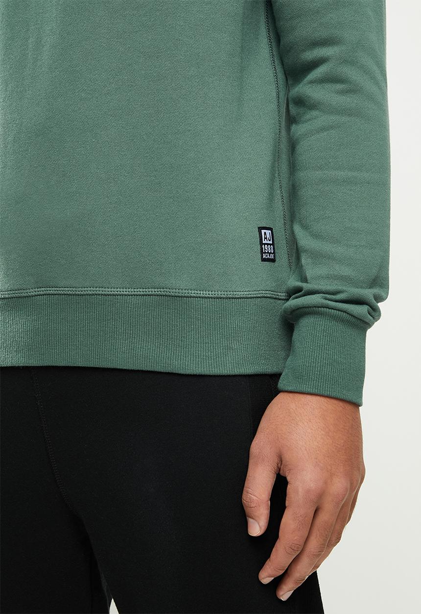 Aca Joe - Aca Joe fleece crew neck pullover - olive