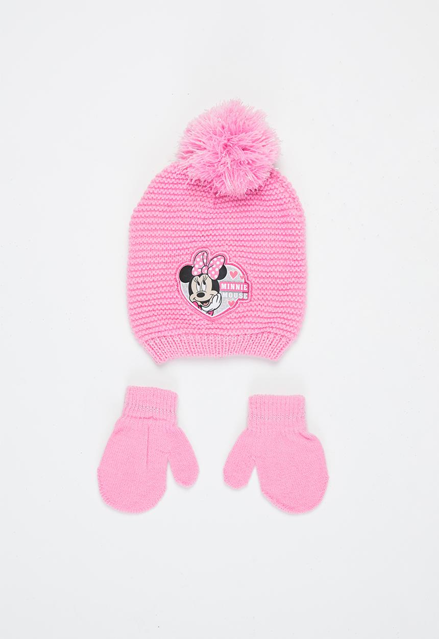Character Group - Minnie mouse beanie & mittens set - multi