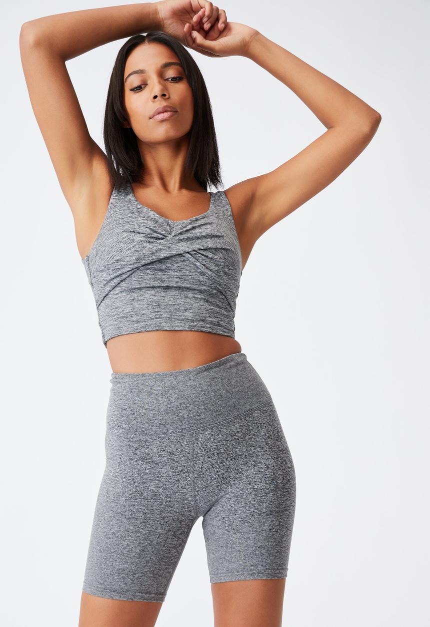 Cotton On - So peachy cross front vestlette - black marle
