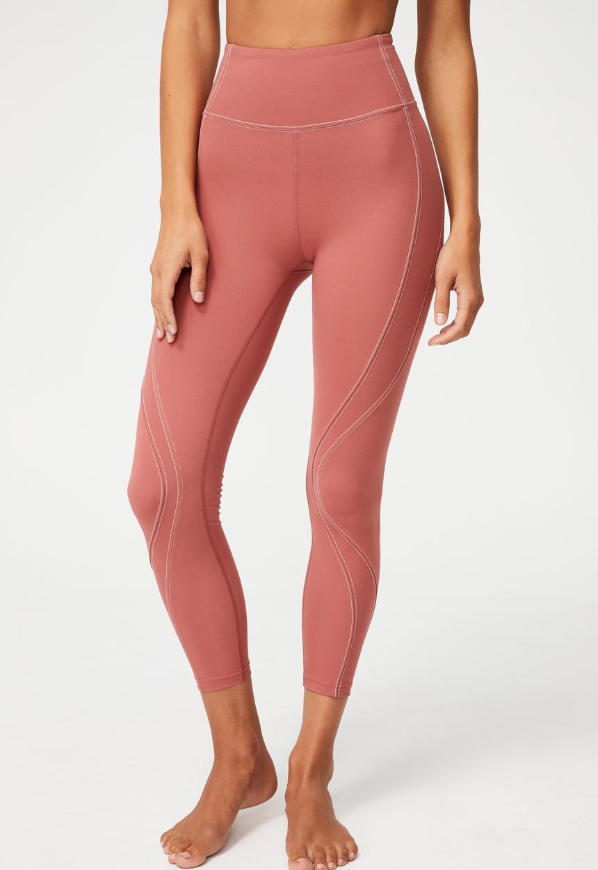 Cotton On - Stitched to perfection 7/8 tight - chestnut