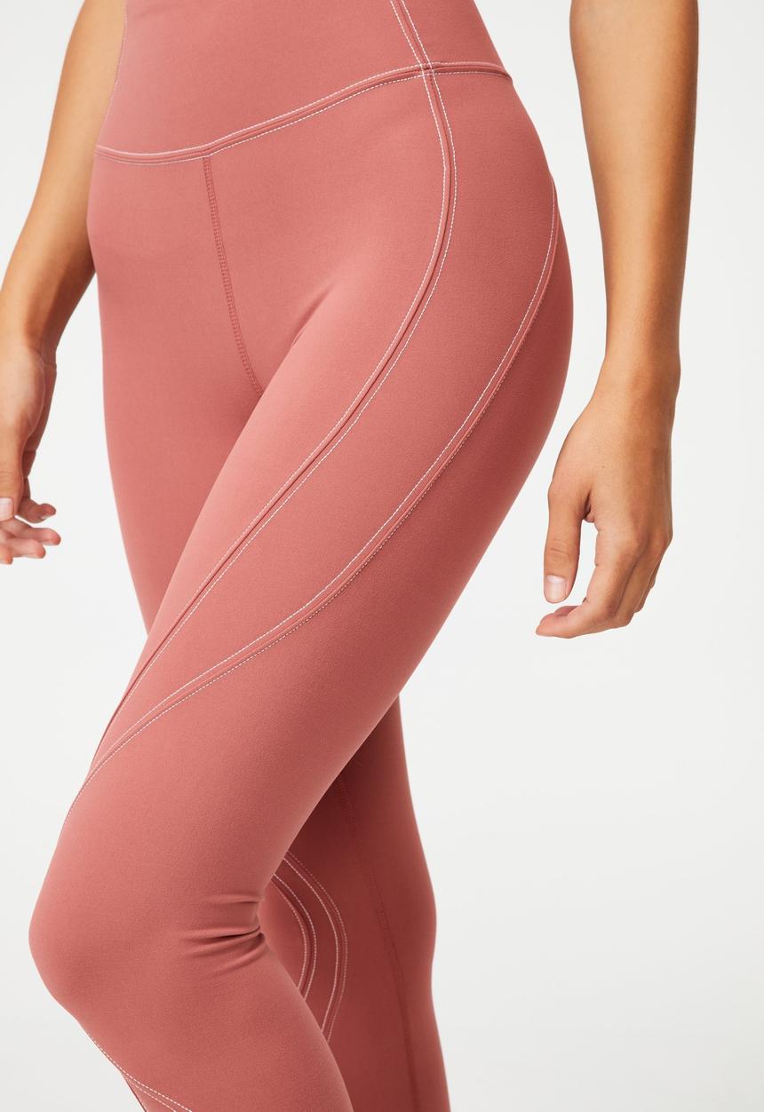 Cotton On - Stitched to perfection 7/8 tight - chestnut