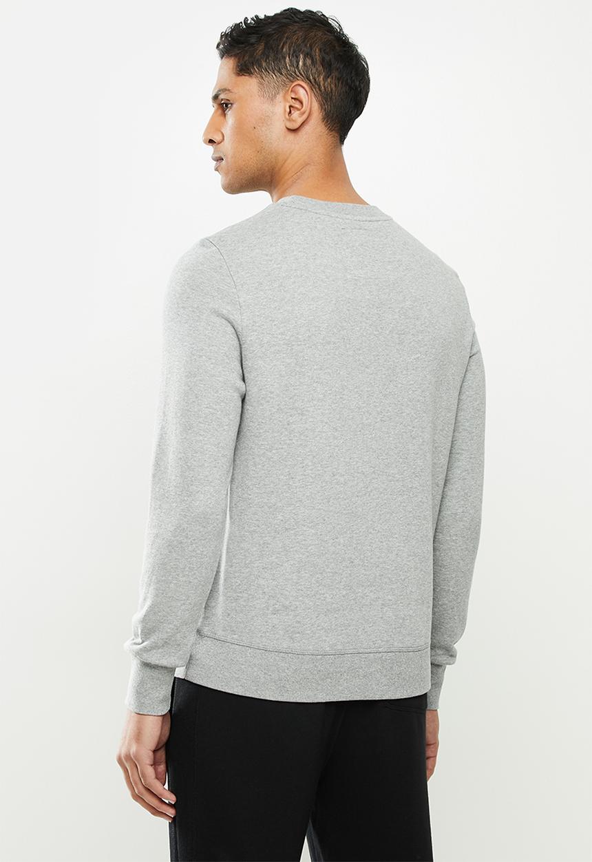 Aca Joe - Aca joe fleece crew neck pullover - grey 