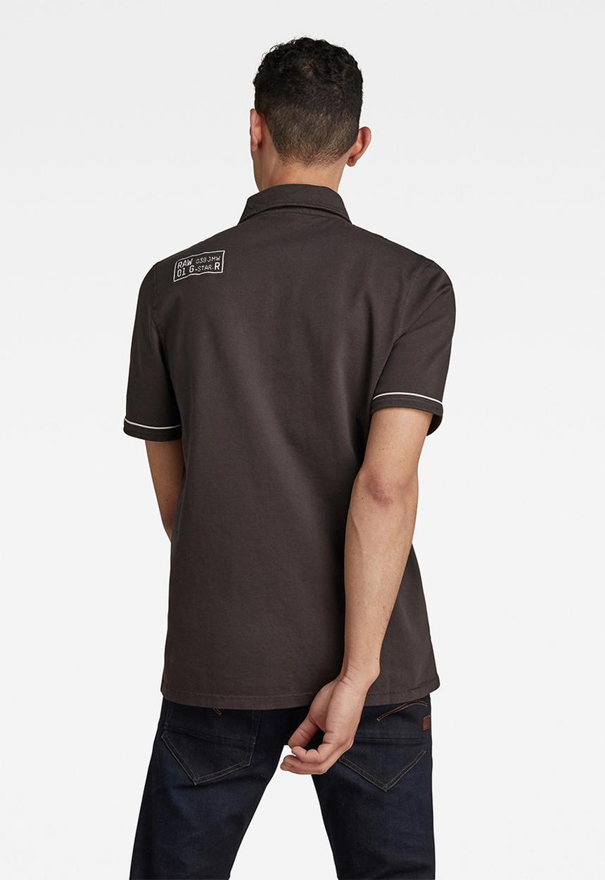 G-STAR - Summer contrast polo - grey