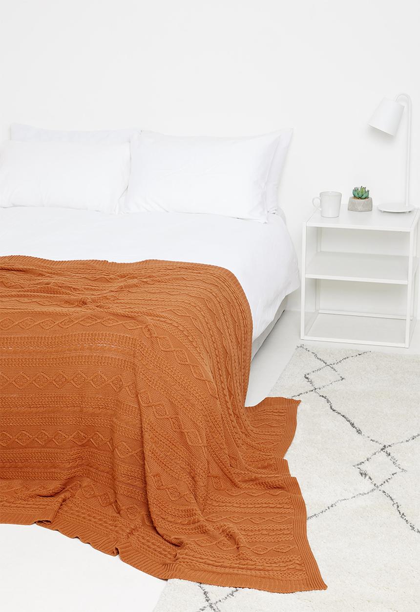 Sixth Floor - Ida throw - rust