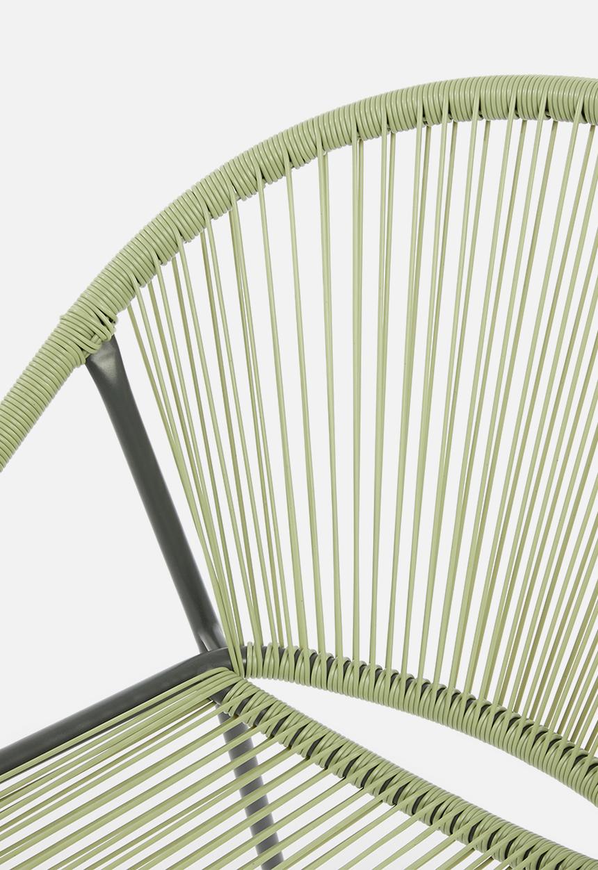 H&S - Stack chair metal green wire