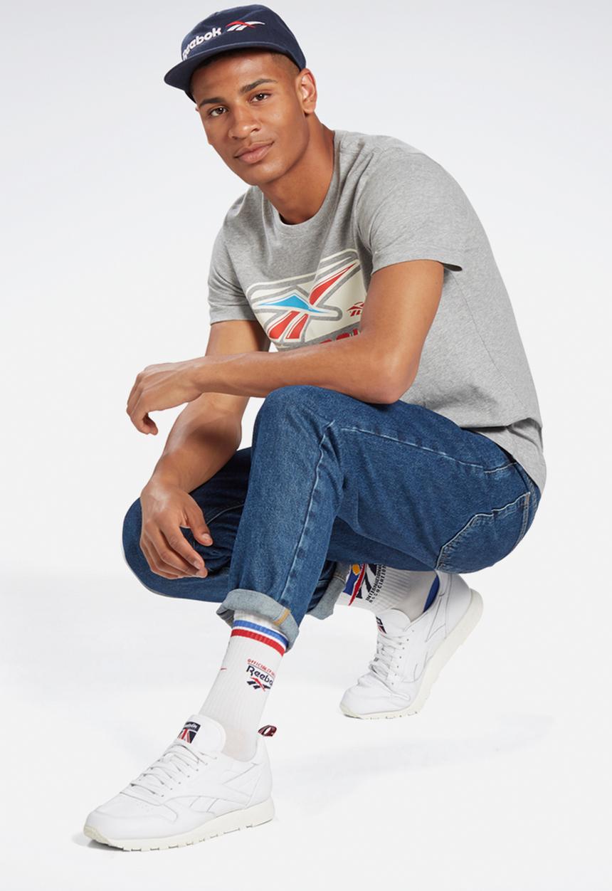 Reebok - Cl soft edge tee - grey melange