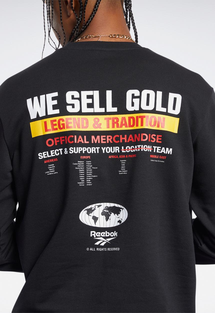 Reebok - Cl gp gold crew - black