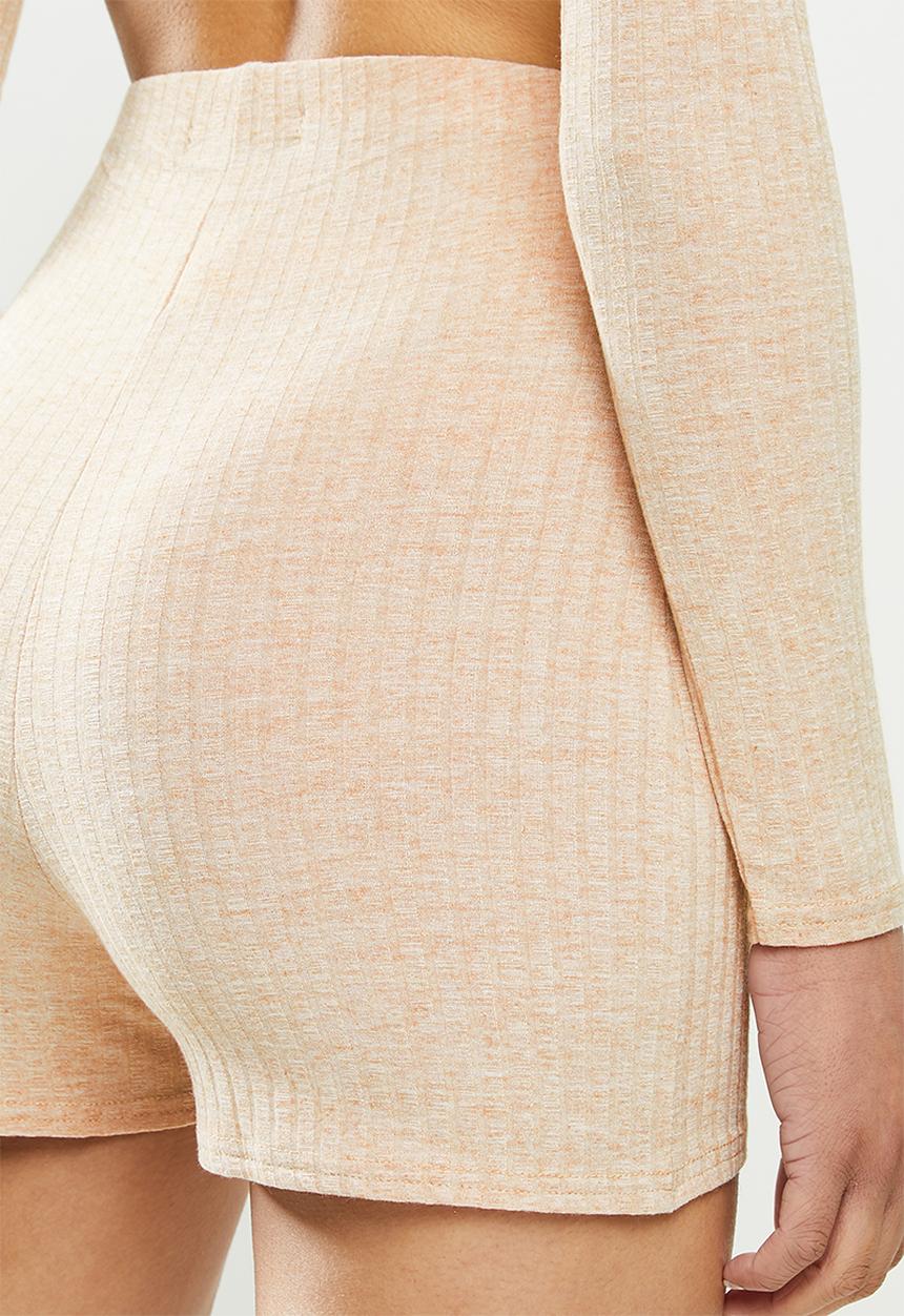 Missguided - Cycle short co ord - beige