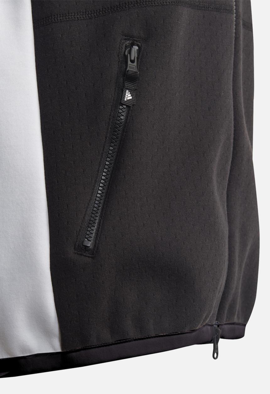 adidas Originals - Hooded track top - black & white 