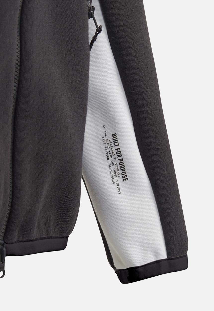 adidas Originals - Hooded track top - black & white 