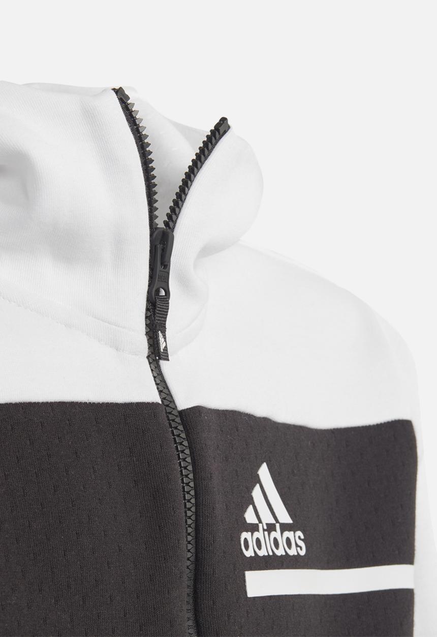 adidas Originals - Hooded track top - black & white 