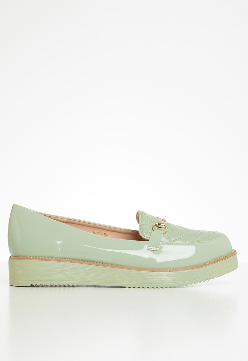 Seduction - Quilted chain loafer - sage