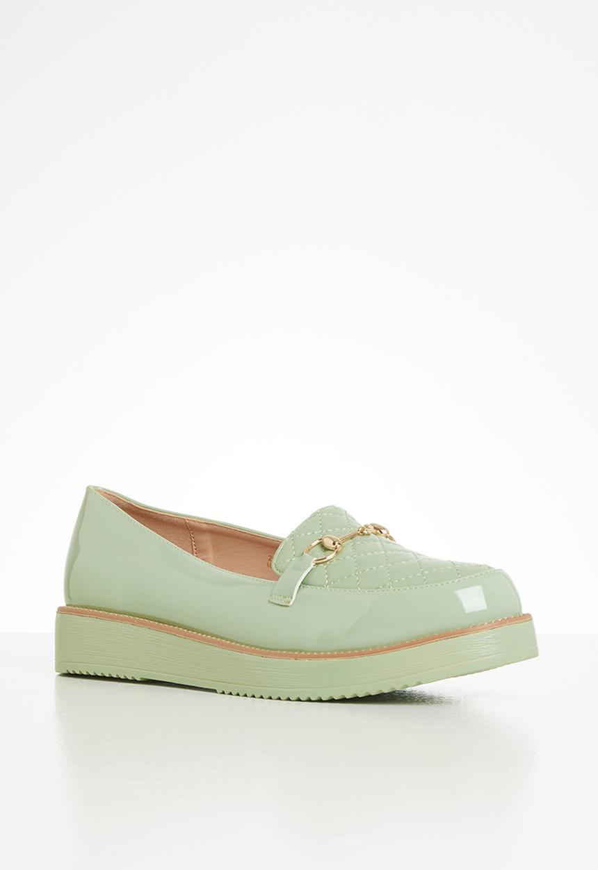 Seduction - Quilted chain loafer - sage