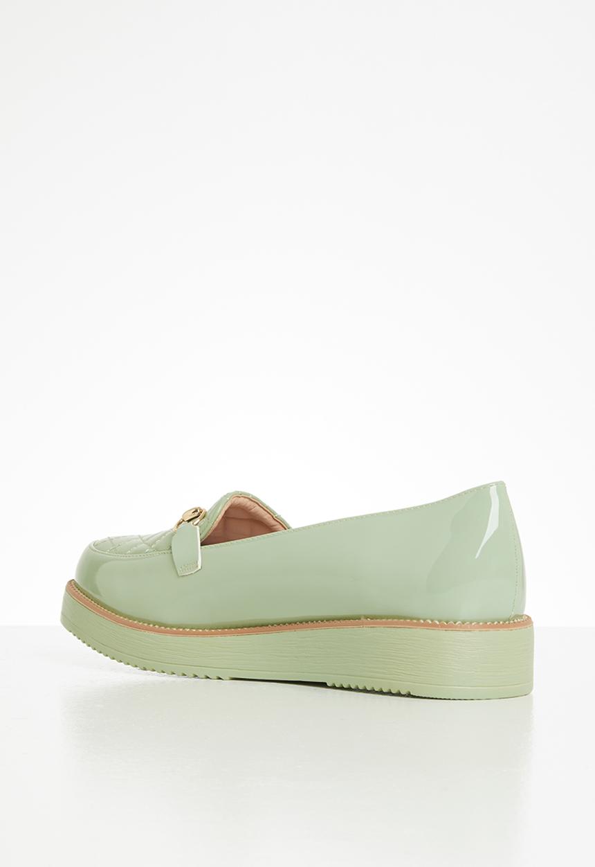 Seduction - Quilted chain loafer - sage
