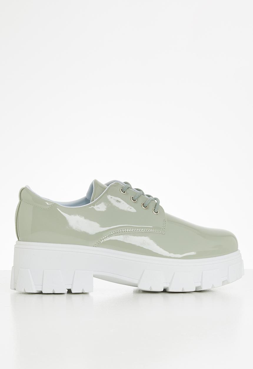 Seduction - Chunky lug sole derby - sage