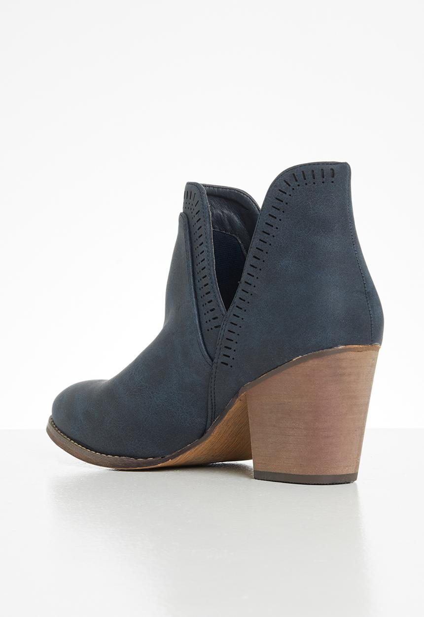Seduction - Round toe ankle boot - navy