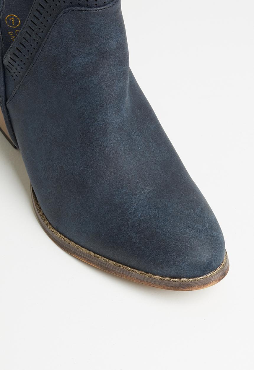 Seduction - Round toe ankle boot - navy