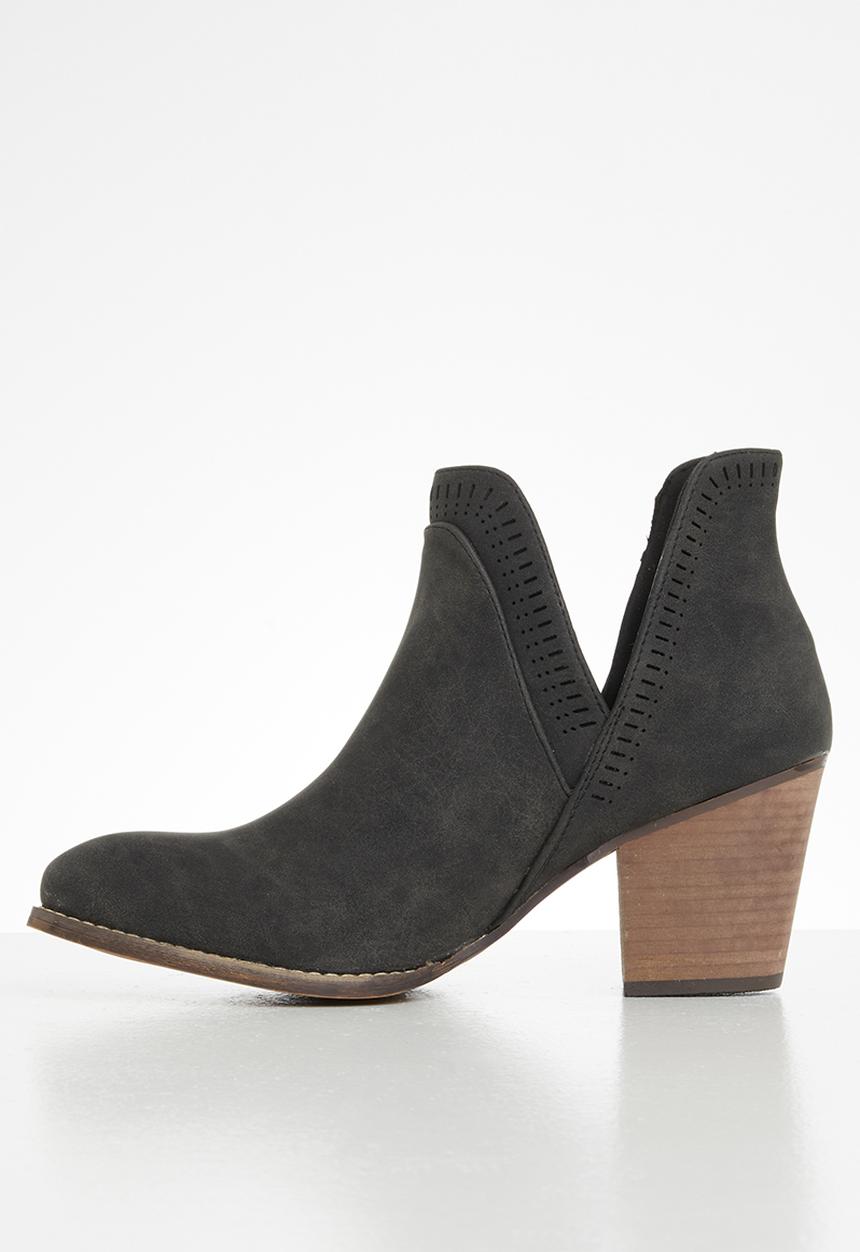Seduction - Round toe ankle boot - black