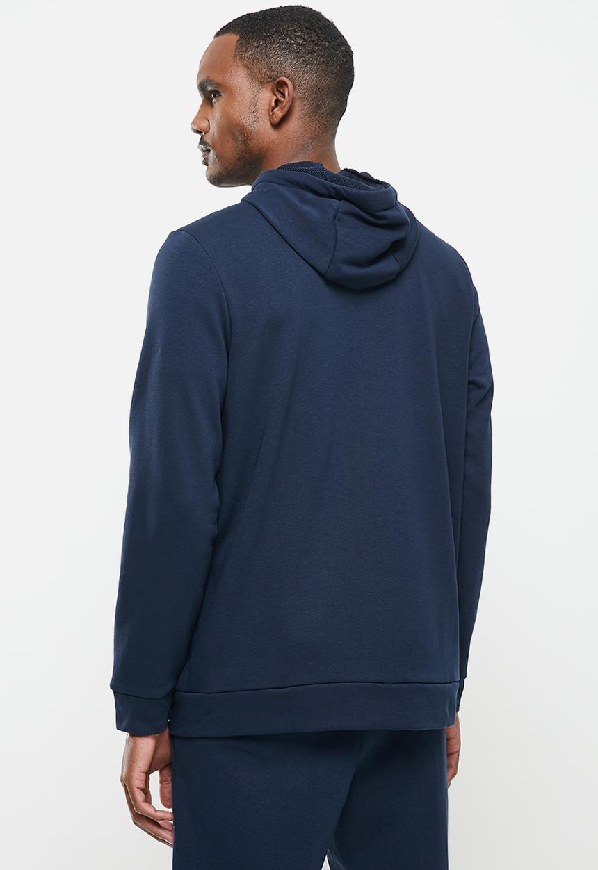 Nike - Nk df fleece hoodie  - navy & white