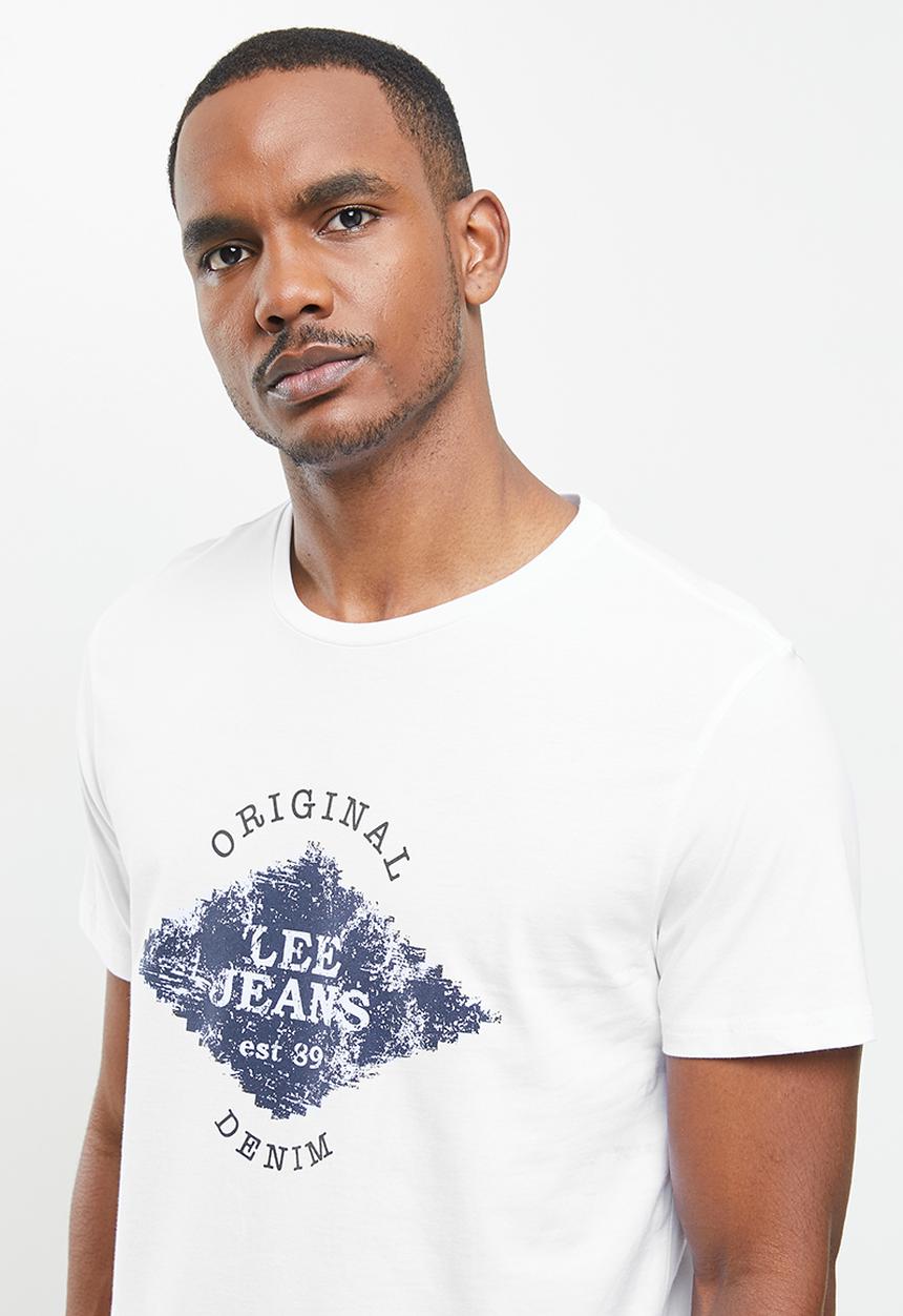 Lee  - Lee stamp tee - white