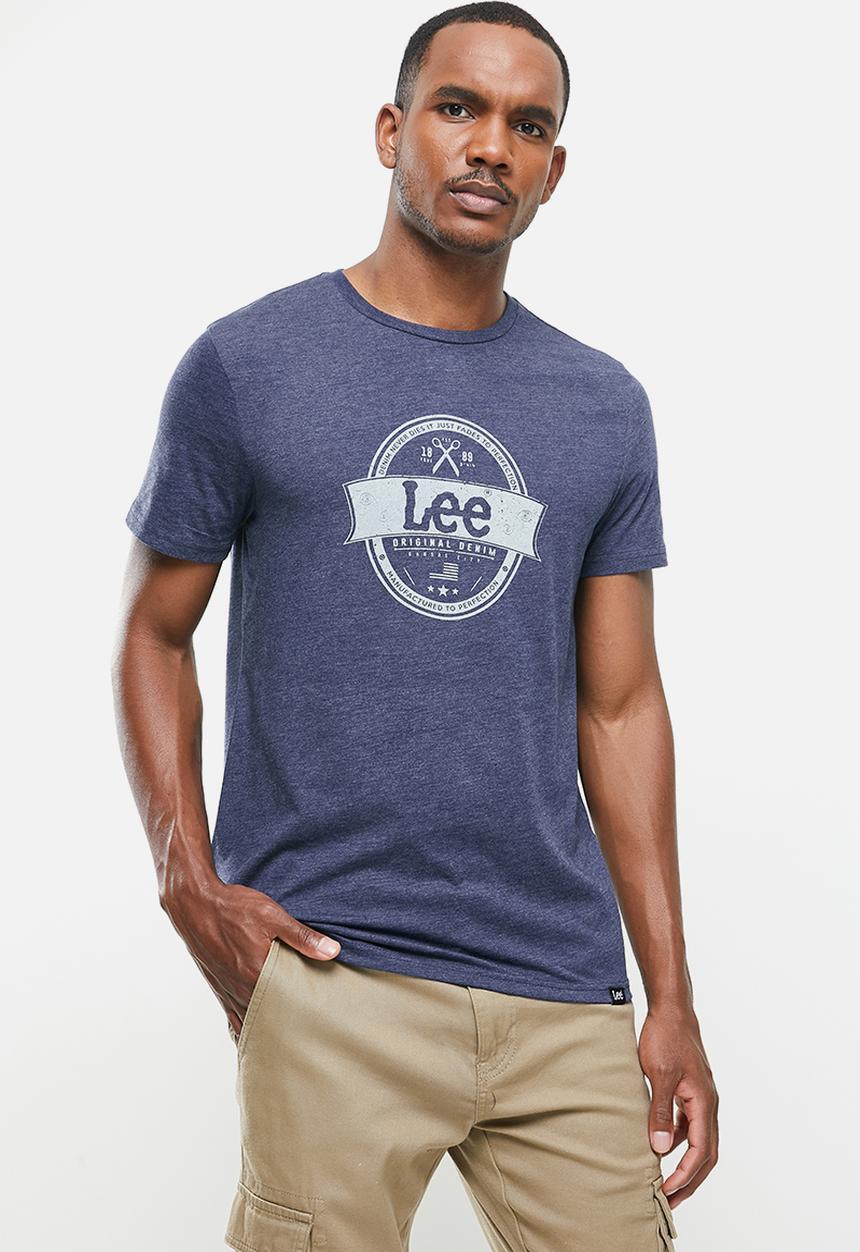 Lee  - Manufactured perfection tee - navy