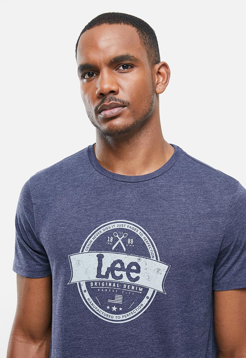 Lee  - Manufactured perfection tee - navy