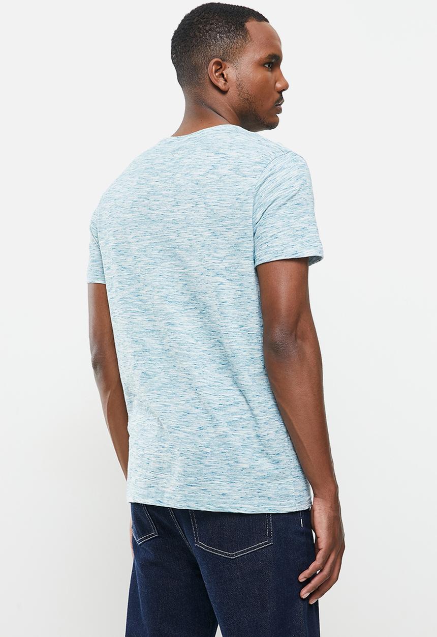 Lee  - Clothing company injection tee - turquoise & white