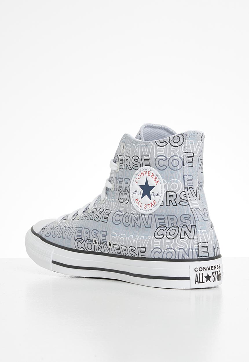 Converse - Chuck taylor all star wordmark graphic hi - gravel/black/white 